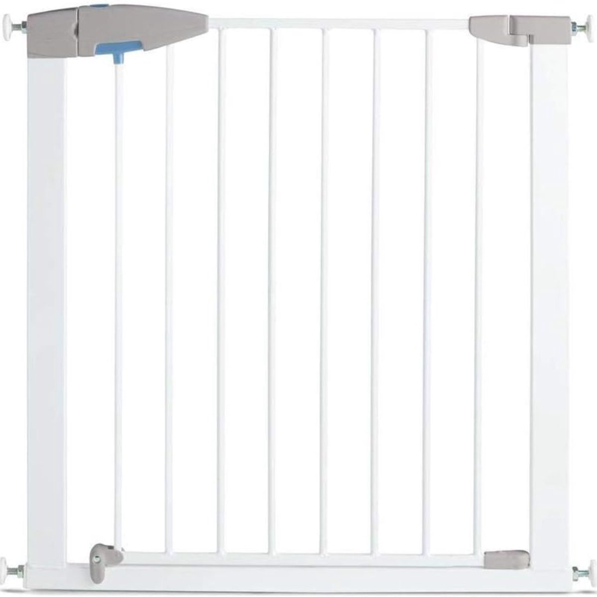 Lìon® Traphekje Zonder Boren - Veiligheidsdeur voor Trappen - Intrekbare Veiligheidsbarrière - Wit - 74cm x 4cm x 80cm
