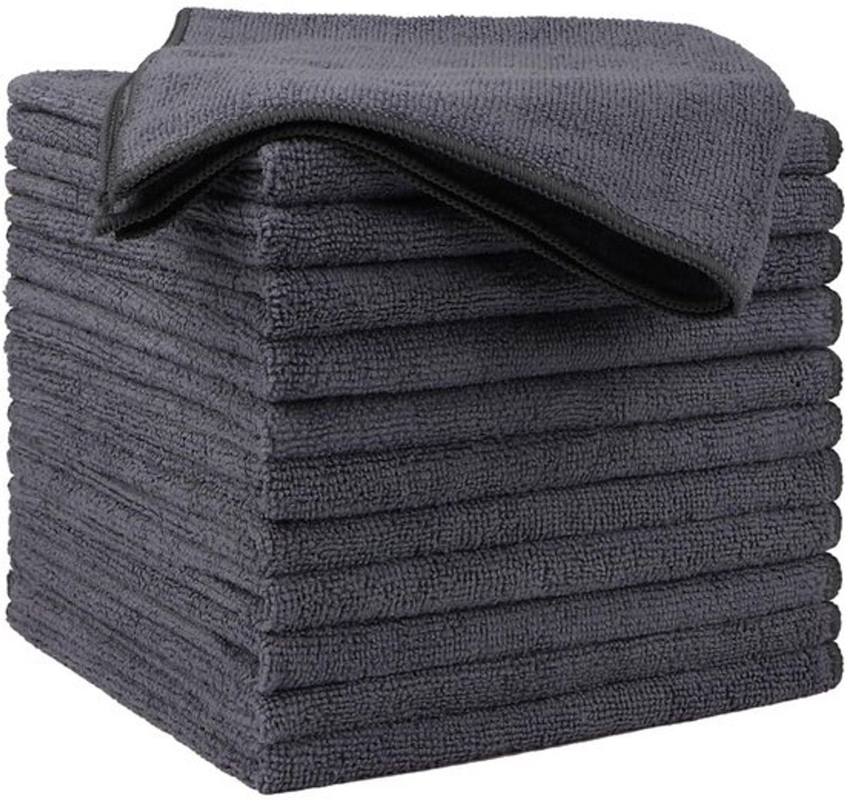 Reinigingsdoeken 12 stuks - Premium Microvezel - Ultra Absorberend - Pluisvrij/Streepvrij - 40 x 40 cm - Voor Auto/Keuken/Raam - Autowasdoek