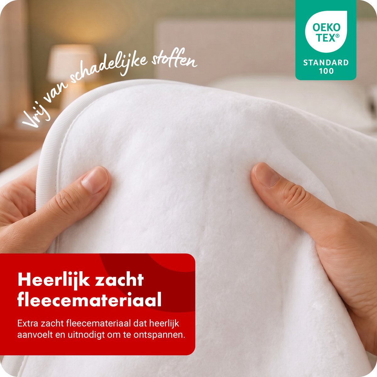 Tomado TEB2505W - Elektrische deken 2 persoons - Warmtedeken - 160 x 140 cm - Onderdeken - 2 schakelaars met 3 warmtestanden – foto 3