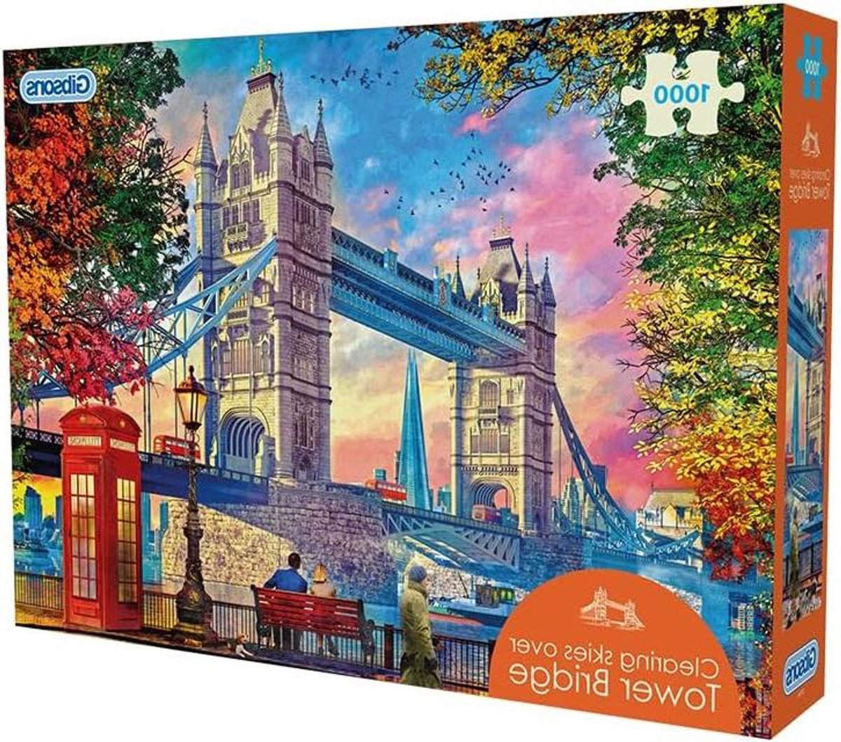 Legpuzzel Londen - Puzzel 1000 stukjes - Ontspannen tijdverdrijf - Kleurrijk Tower Bridge design - 1000 stukjes - Meerkleurig