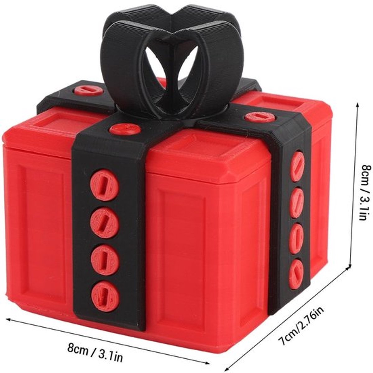 Schroefdoos Grappige Geschenkdoos - Multifunctionele Opslagcontainer - 3D Bedrukt Ontwerp - Voor Vakantiedecoraties - Hilarische Joker's Genot - Veilig Opbergen