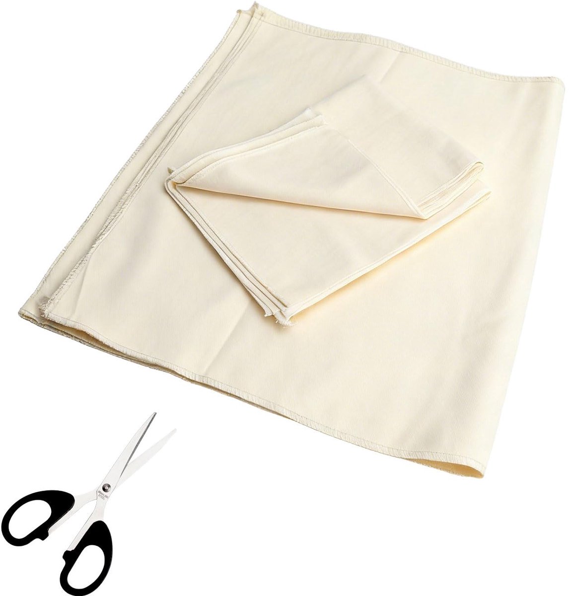 Set van 6 Leinentouwen voor Brood Bakken met Schaar, 48x36cm en 75x45cm