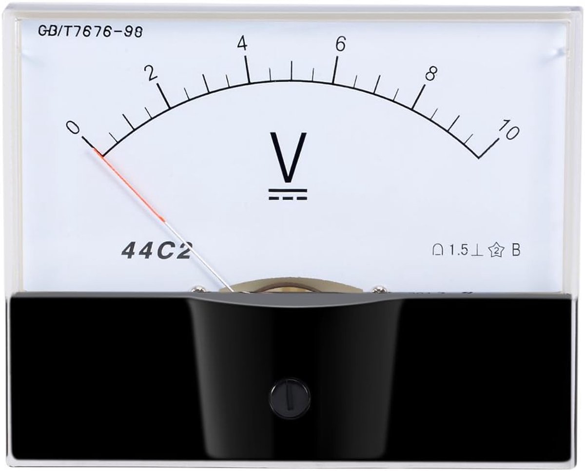 Sourcing map DC 0-10V analoge plaat spanningsmeter meter voltmeter 44C2 1,5% fout DE