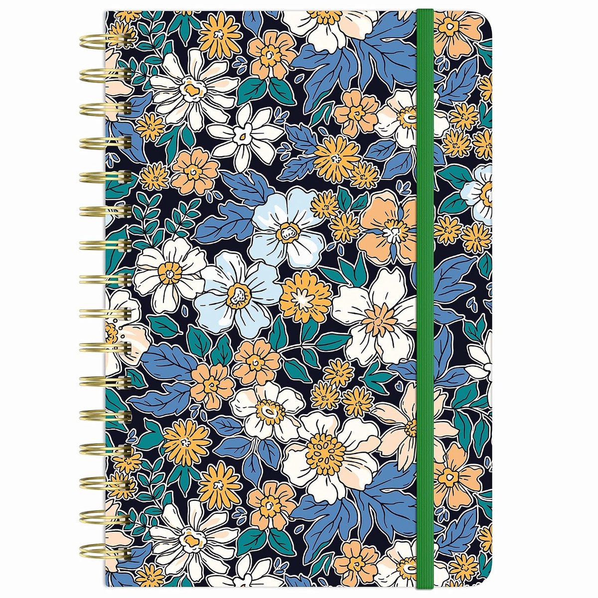 Journal Notebook Hardcover Lined Dagboek voor Vrouwen, 21,3 x 15,2 cm, 160 pagina's dik papier, schattige esthetische bloemen college gelinieerde notebooks voor werk, schrijfjournaling