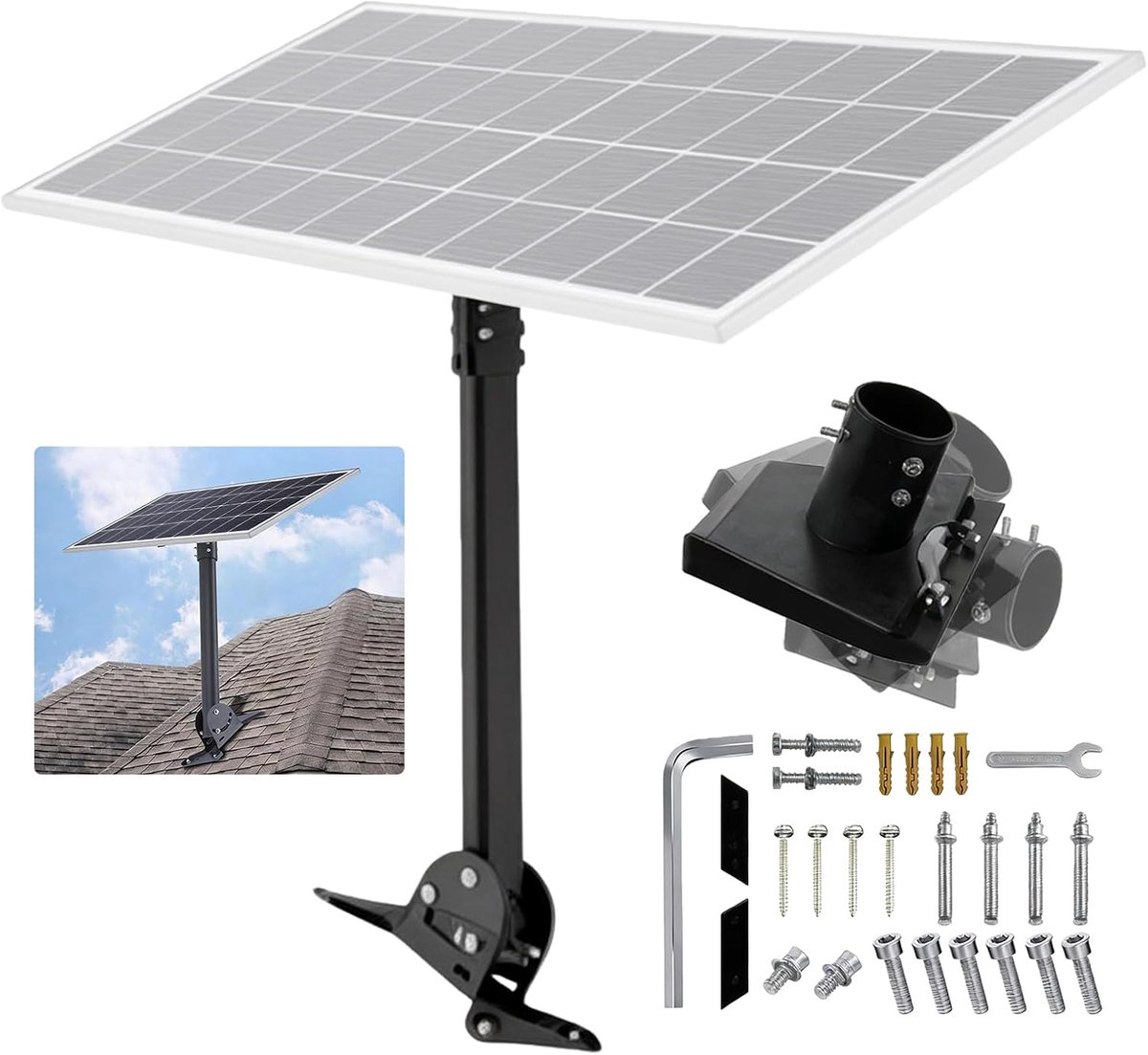 Gen 3 houder, Starlink Gen 3 buisadapter, Starlink houder voor Gen 3, 360° verstelbare V3 Starlink wandhouder, voor wandhouder, dakhouder