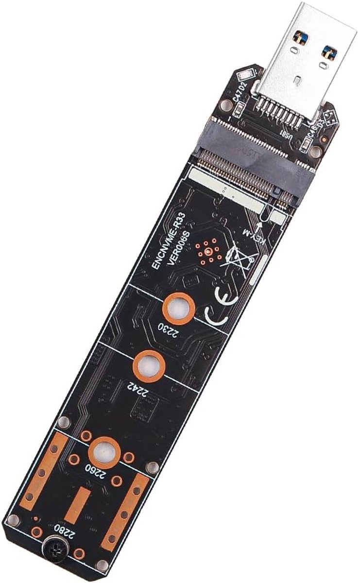 M.2 USB Adapter Nvme Naar USB Adapter Draagbare Ssd 10 Gbps USB 3.2 Gen 2 Bridge Chip M.2 Nvme USB Adapter