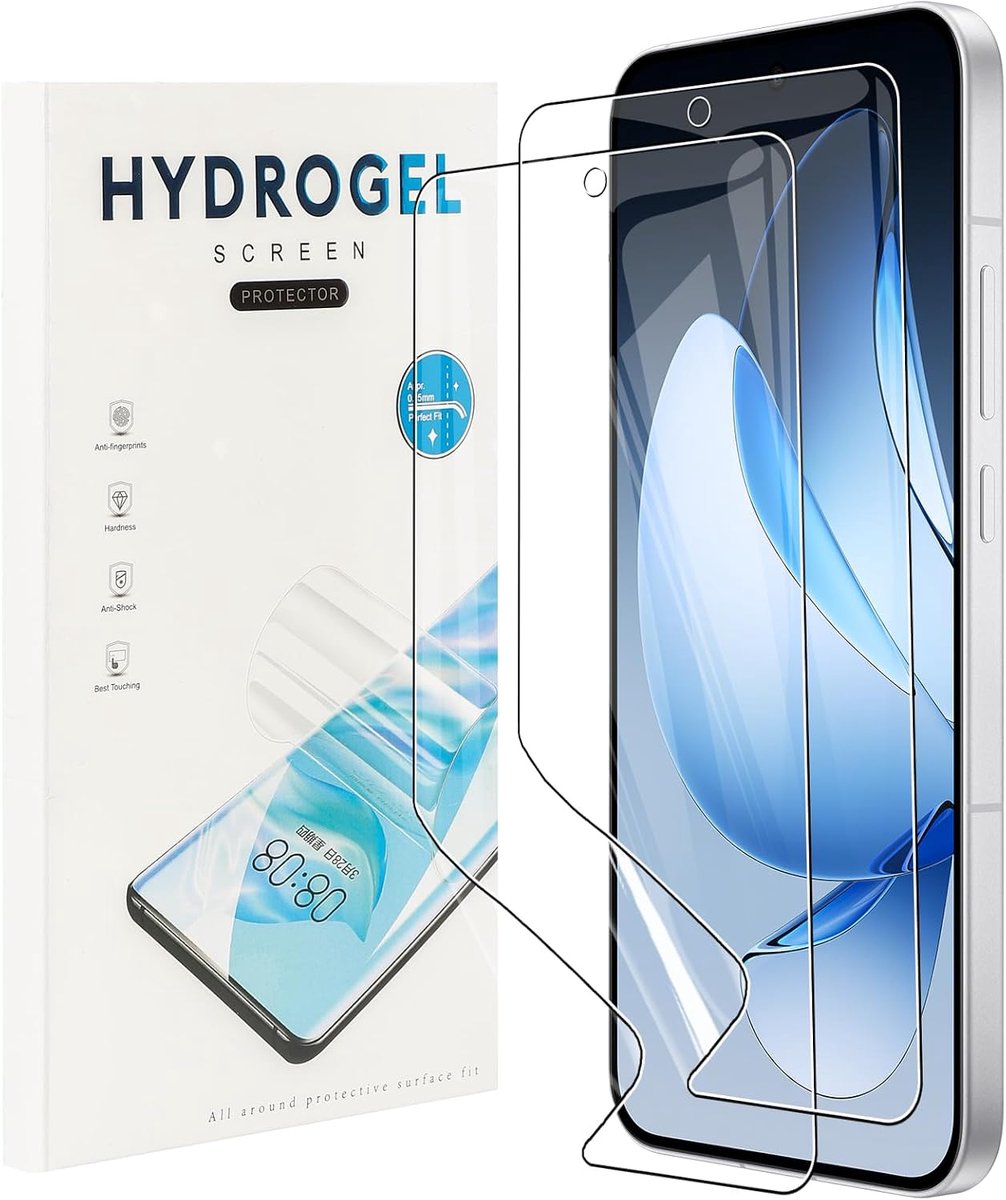 2 stuks displaybeschermfolie voor OPPO Reno 13 5G/Reno13 5G, krasbestendig, flexibele TPU-beschermfolie, volledige afdekking en hoge aanraakgevoeligheid