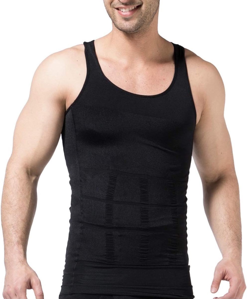 Tanktop, Heren Mouwloze Tops, Compressiestrak Shirt, Buikvest, Training- en Buikonderhemden
