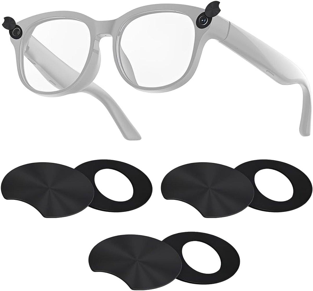 Privacyafdekking voor smart-brillencamera, geschikt voor Meta Wayfarer/Skyler/Headliner/Oakley Meta HSTN, accessoires voor smartbrillen, 3 stuks