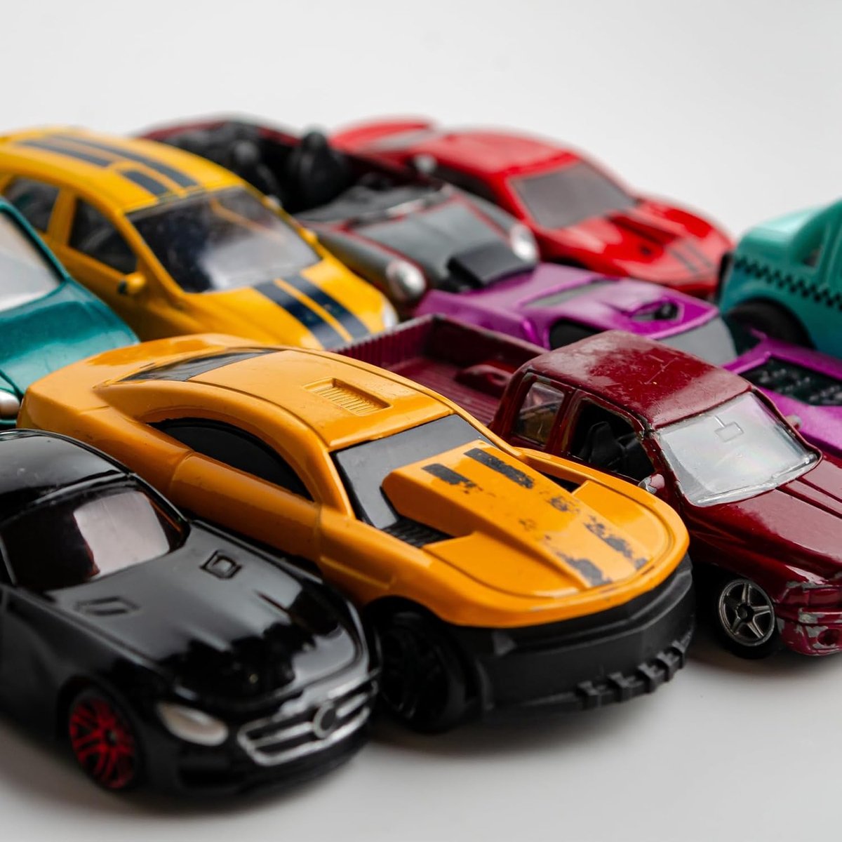 Wielen en banden, Real Riders velgen inclusief assen voor RC Diecast auto DIY-model, 5-Star Red Line Black velgen