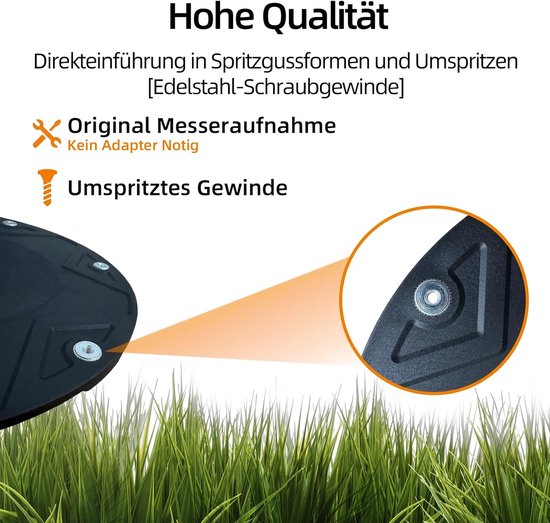 1 messenbord en 6 messen compatibel met Dream en Mova robotmaaier, messenschijf, robotmaaier, draaischijf — afbeelding 3