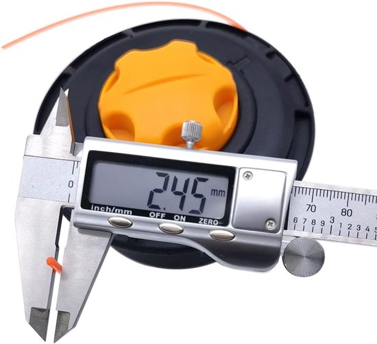 M10x1,25 draadkop, maaikop, links, met tip-automaat, grastrimmer, kop, dubbele draadspoel, nylondraad voor benzine, bosmaaier — afbeelding 3