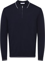 Only & Sons Poloshirt Onswyler Reg 14ss Zip Polo Frml 22039415 Dark Navy/cloud Dancer Mannen Maat - XL