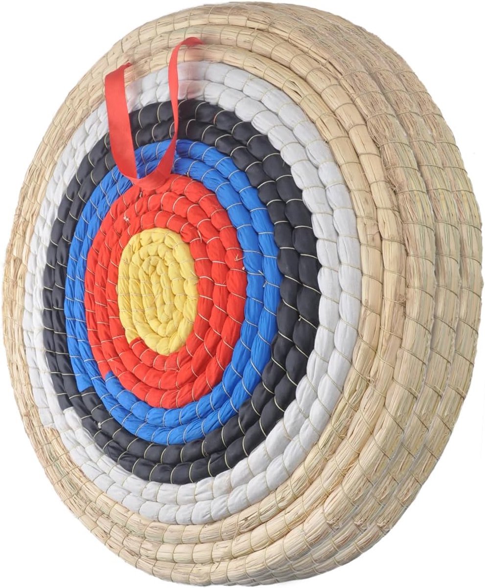 Boogschieten, handgemaakte boogschietschijven van stro. Traditionele stroschijf voor pijl en boog, geschikt voor recurvebogen, lange boogschijven, compoundboog, gebruik buitenshuis