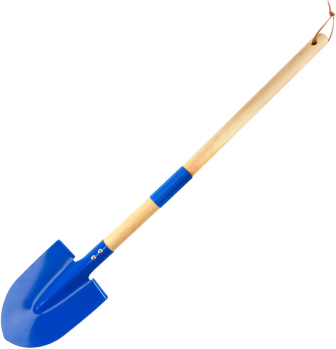 Metalen Strand Schop Graven 27 Inches Peuter Zand Schoppen Blauw Afneembare Ontwerp Met Houten Handvat En Grip