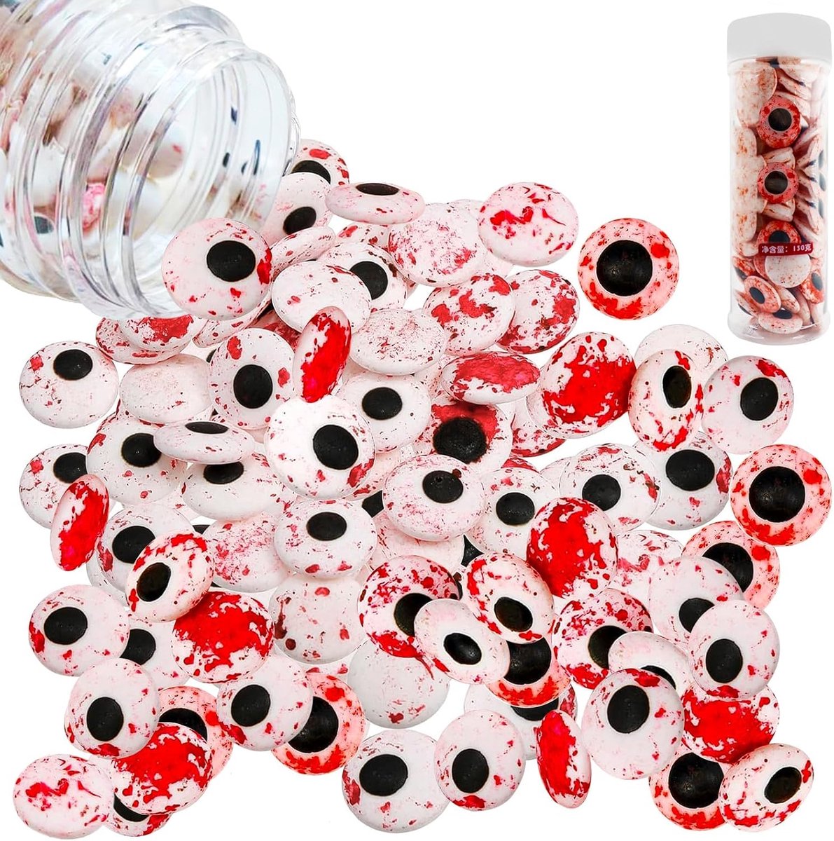 Taartdecoraties, Halloween taarttoppers, taartdecoraties voor koekjes, muffins, cupcakes en taartjes, Kerstmis en kinderverjaardagen, 130 g