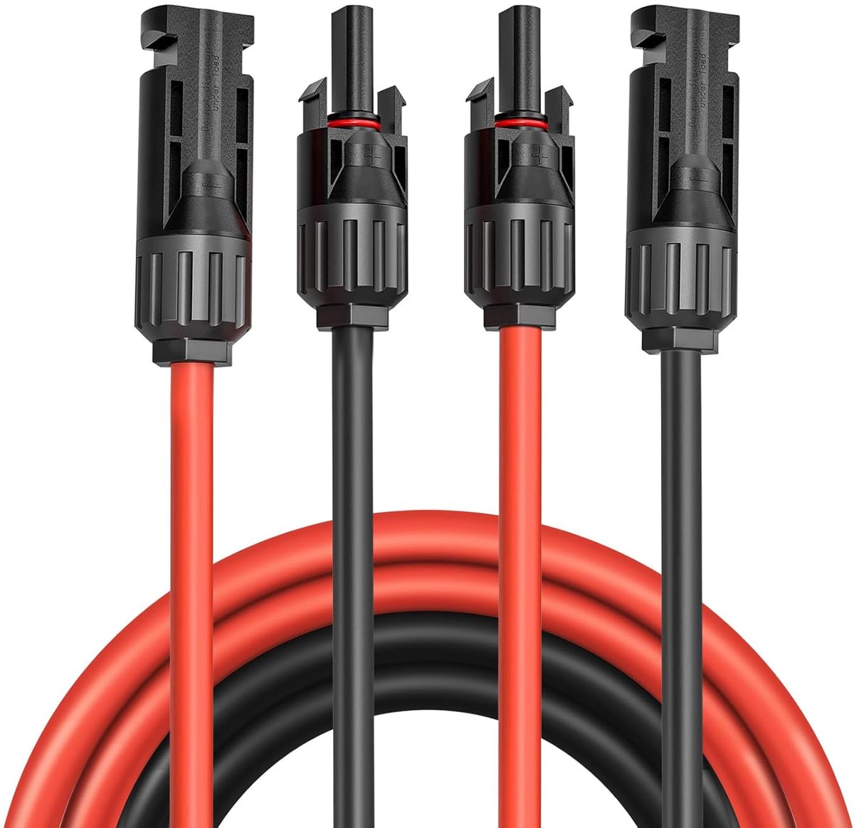4 mm²/6 mm², Zonne-verlengkabel (6 mm², 3 meter) | Kabel voor Zonnepanelen, Waterdicht IP67, voor Fotovoltaïsche Zonnepanelen