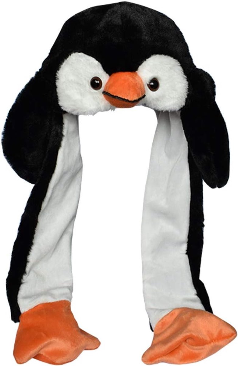 Pluche Oor Beweegt Oorflap Hoed Met Poot