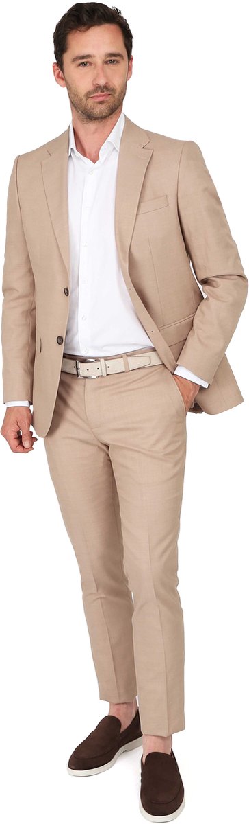 Suitable Kostuum Accessible Beige - Maat 50 - Heren - Sneaker Suit