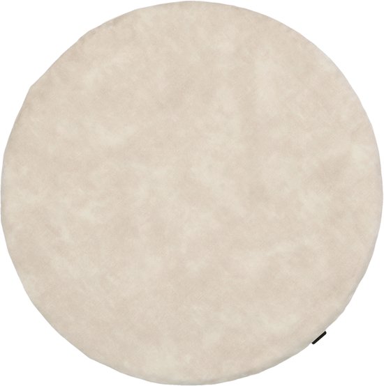 Kidsmill Velours Boxmatras Hoes Rond Naturel 90 cm