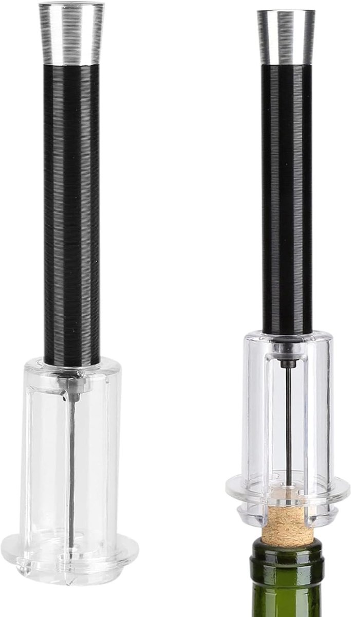 Luchtdrukkurkentrekker, luchtdrukpomp, flesopener, fles, rode wijn, opener, wijnopener, kurkverwijderaar, kurkentrekker, gereedschap voor keuken, gadget opener, wijn