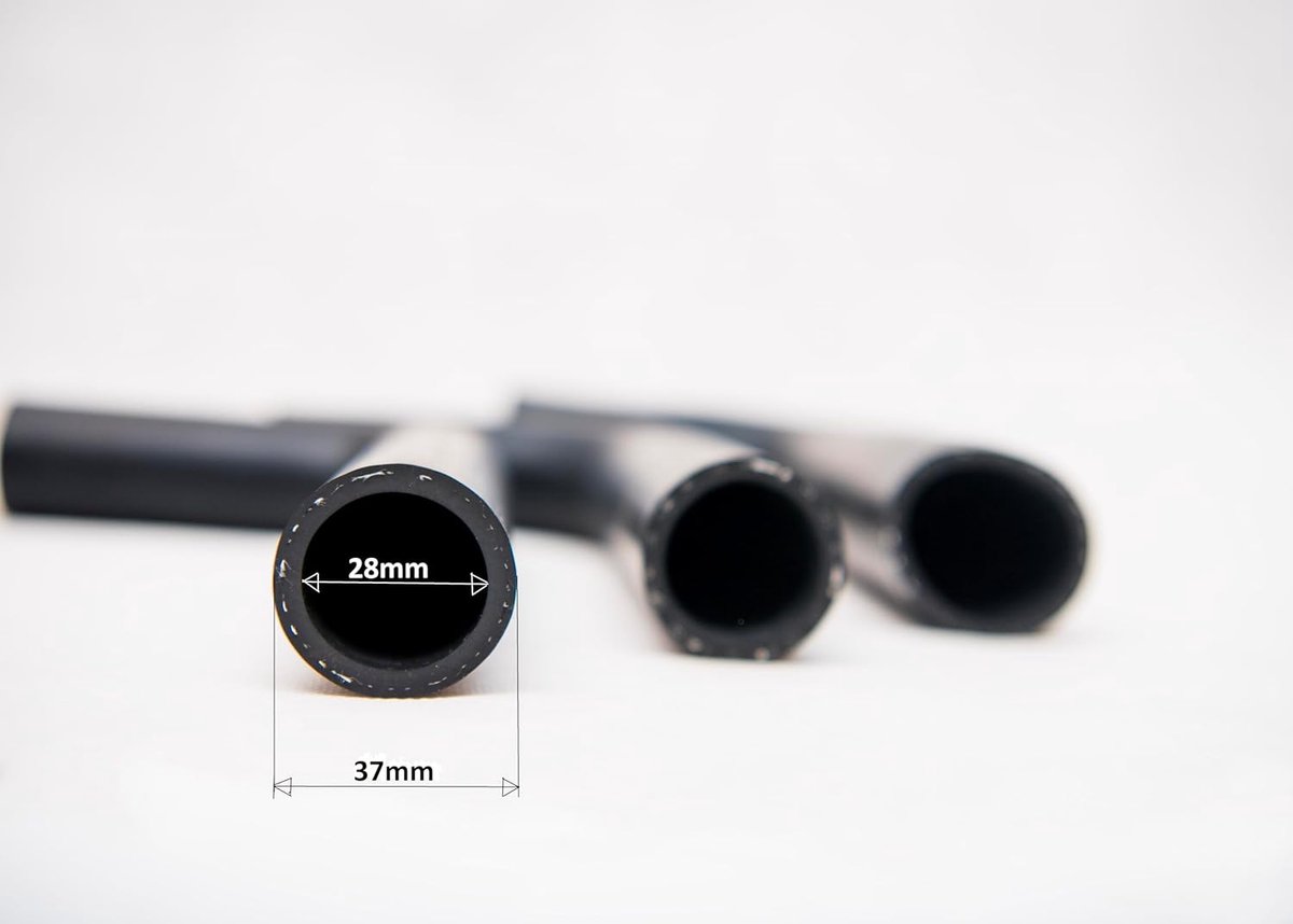 Koelslang EPDM rubber verschillende 90° graden 10-75mm (Ø28 - 120x120mm)