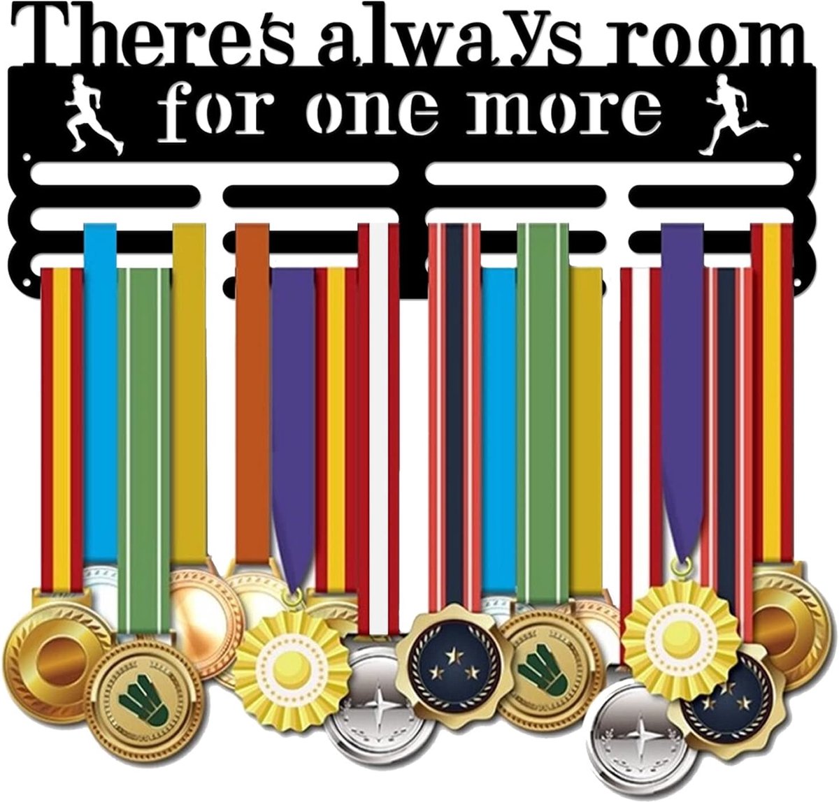 Loopmedailles Ophangers Er Is Altijd Ruimte voor Nog Een Medaille Houder Gepersonaliseerde Medaille Houder voor Hardloop Wand Gemonteerde Medailles Wand Hangende Prijzen Capaciteit Ongeveer