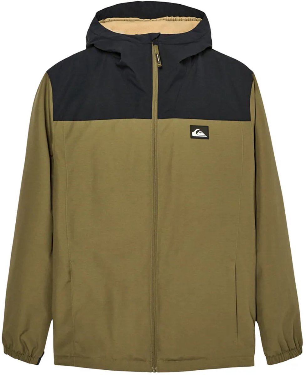 Quiksilver Overcast 3k Warm Jas Groen M Man
