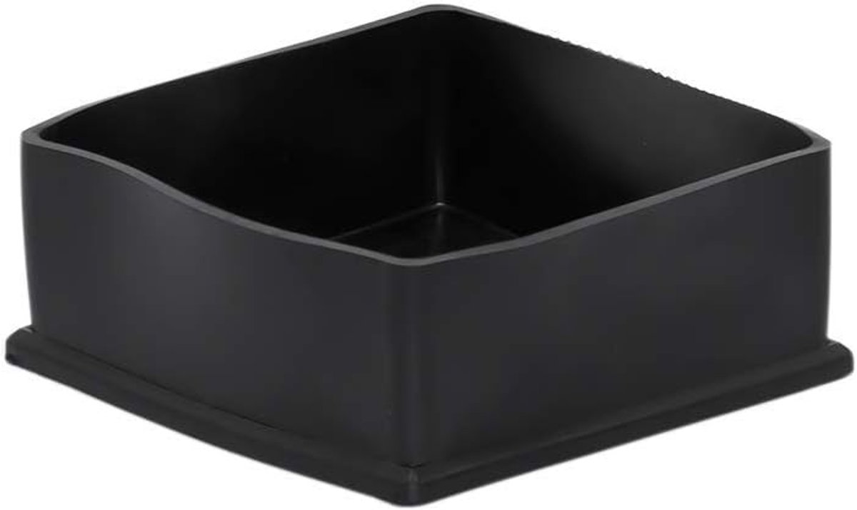 4 Stks Meubelvoeten Ferrules Caps Flexibele PVC Stoel Been Floor Protectors Vierkante Meubels Tafelhoezen 100 x 100 mm, 4 inch x 4inch, Zwart