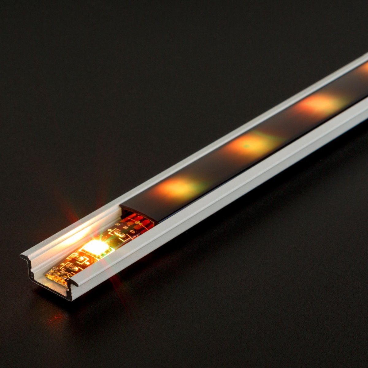 LED Aluminium Profielrail - Inbouw U-Profiel - Wit - 2000 mm - 23(17) x 8 mm - Binnenmaat 11 mm [41011A2-WH]