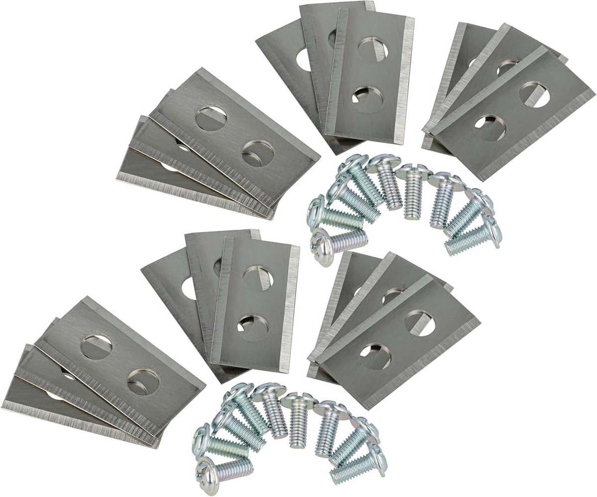 Vervangende Messen - Robotmaaier Messen - Gazon Onderhoud - Dubbelzijdig Scherp - 36 x 18 mm - Zilver