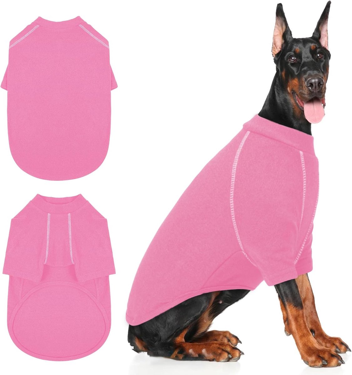 Truien, fleece hondentrui grote maat hond, warme grote hondentruien voor mannelijke honden en vrouwelijke honden, fleece sweatshirt lichtgewicht hondenwinterkleding herfst grote