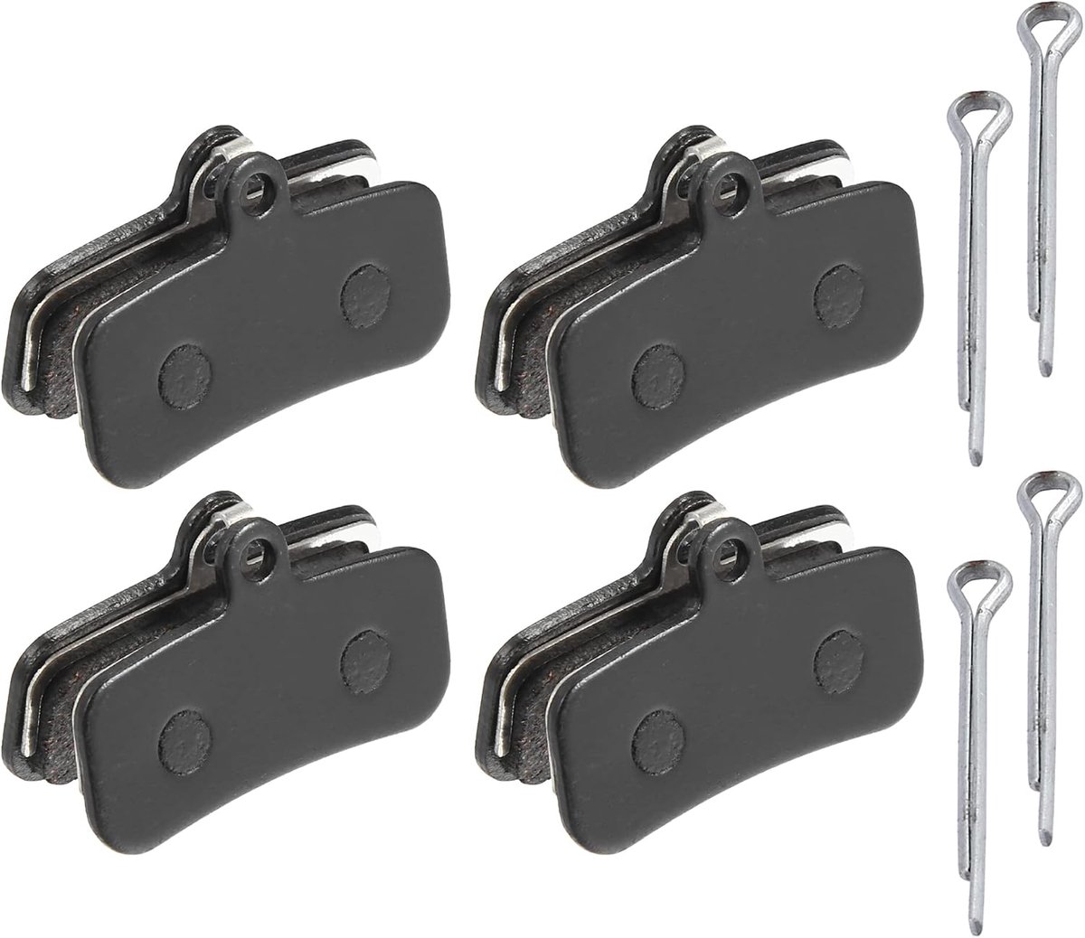 4 paar halve metalen schijf remblokken pads met gedeelde pen voor Shimano Saint