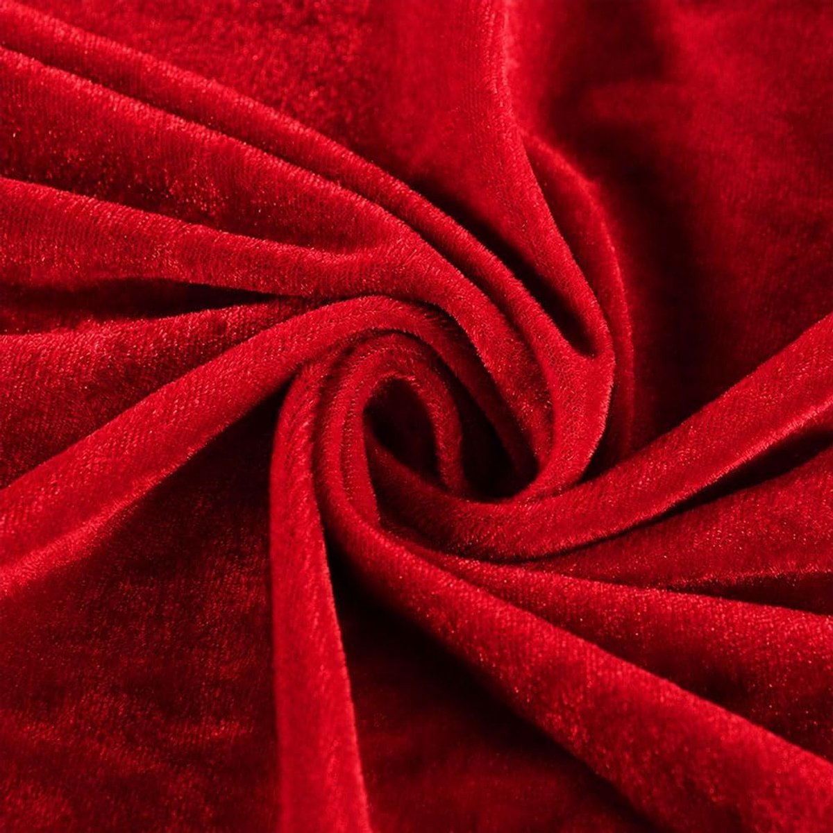 Stof per meter, 2 m x 160 cm, rood stretch fluweel, fluwelen decoratieve stof voor gordijnen, gordijnen, podium, kostuum, jurk, kleding, tafelkleed, decoratieve stof