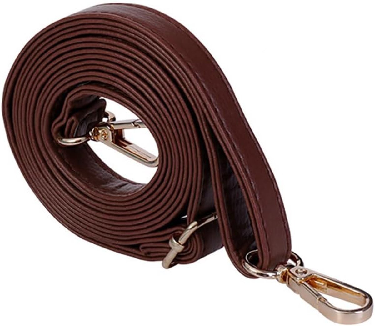 Verstelbare schouderriem, lederen schouderriem, breed 1,45 cm, tasriem, lang 140 cm, tasriem, reservetassen, riem, accessoires voor crossbody tas, schoudertas, oudrod