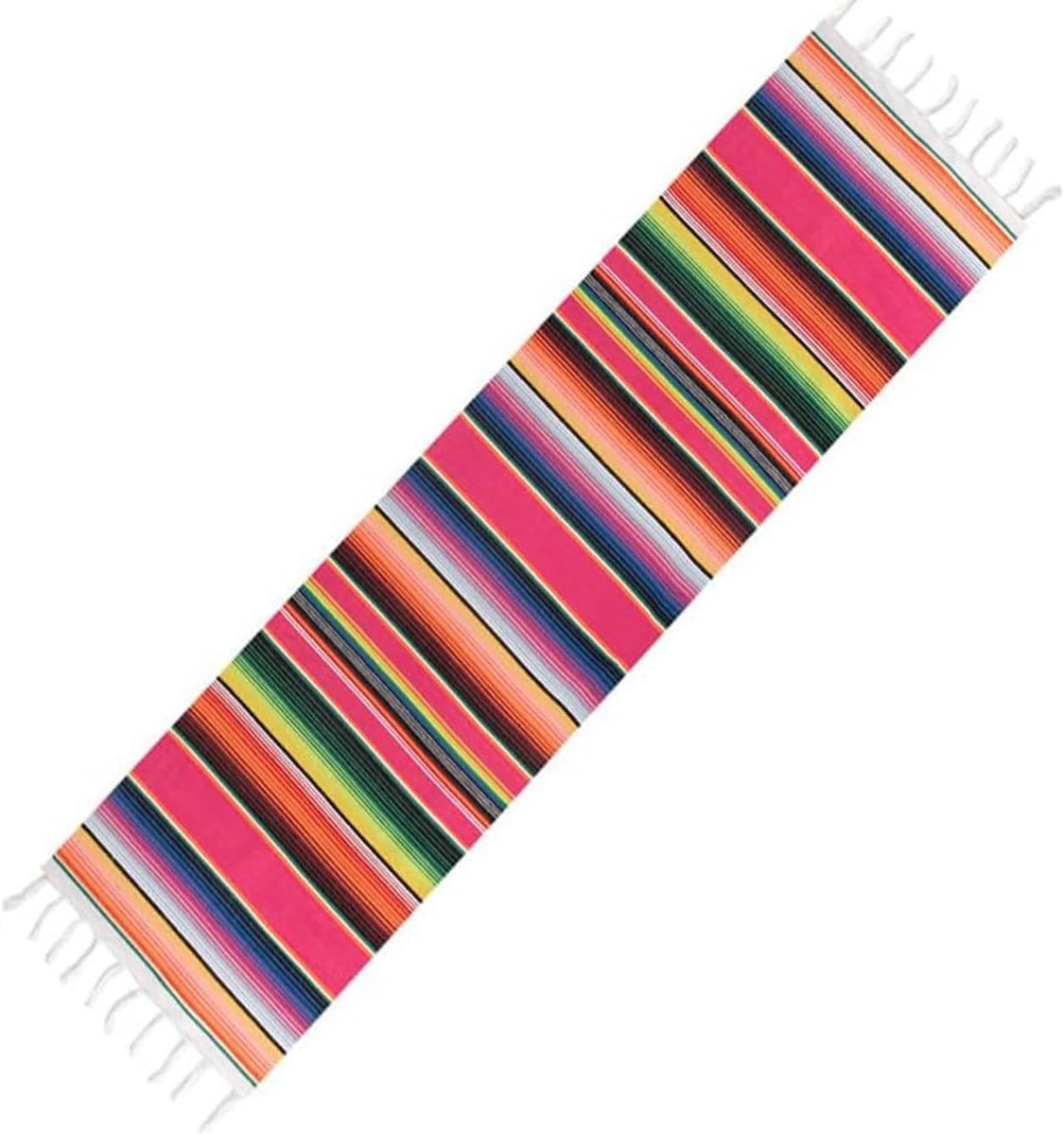 Tafelloper, wasbare outdoor picknicktafel, handgeweven katoenen tafelkleed, voor feest, bruiloft, picknick buiten (35x 215cm)