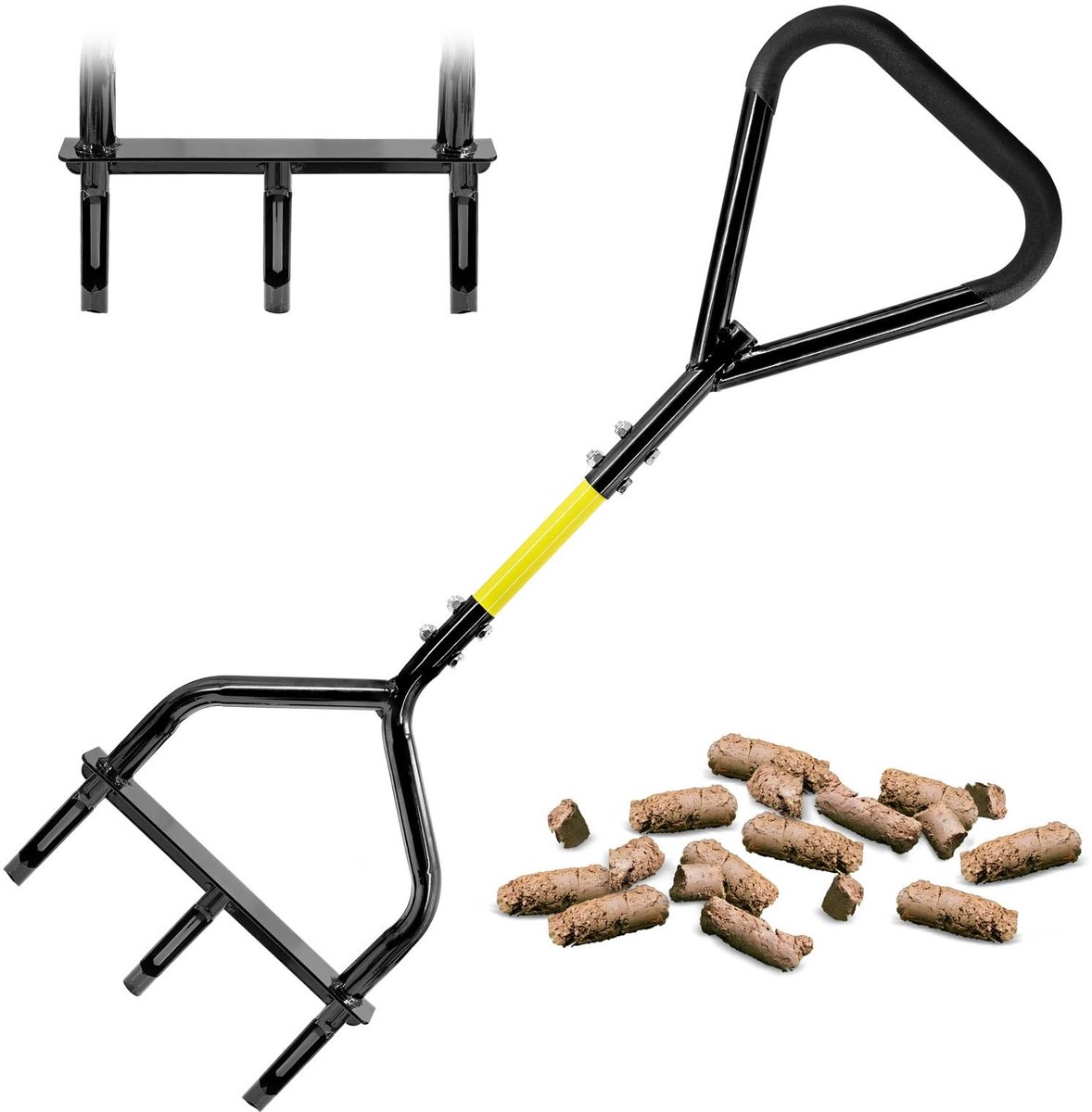 SolidKeus - Handmatige Kernbeluchter voor Tuinonderhoud met Triangulaire Handgreep