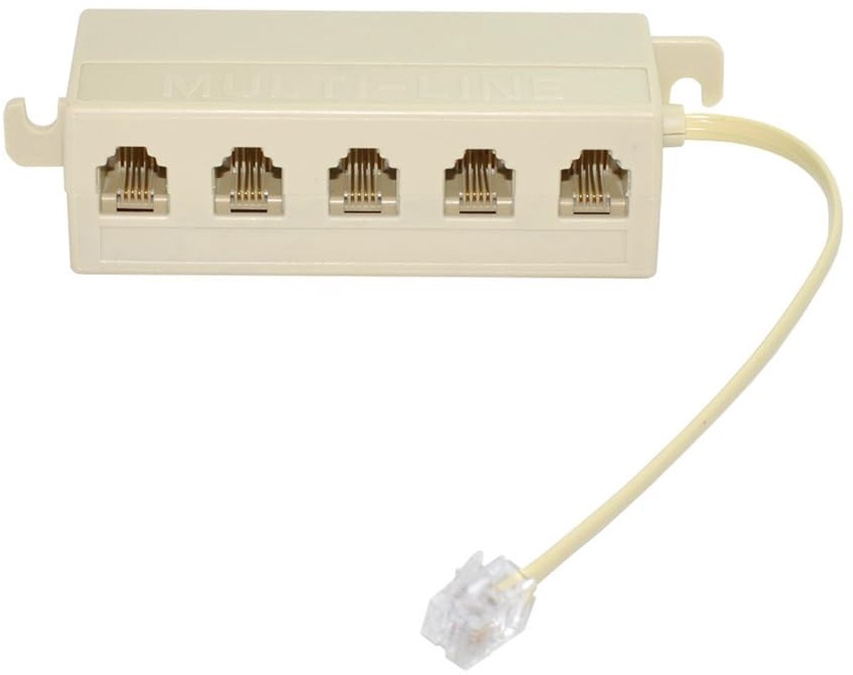 SolidKeus - RJ11 Telefoonlijn Splitter 1 naar 5 Weg