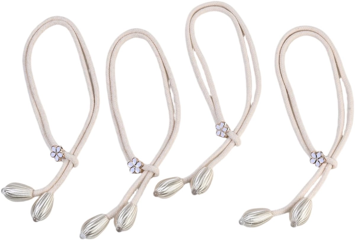 SolidKeus - Set van 4 Boho Stijl Gordijnhouders