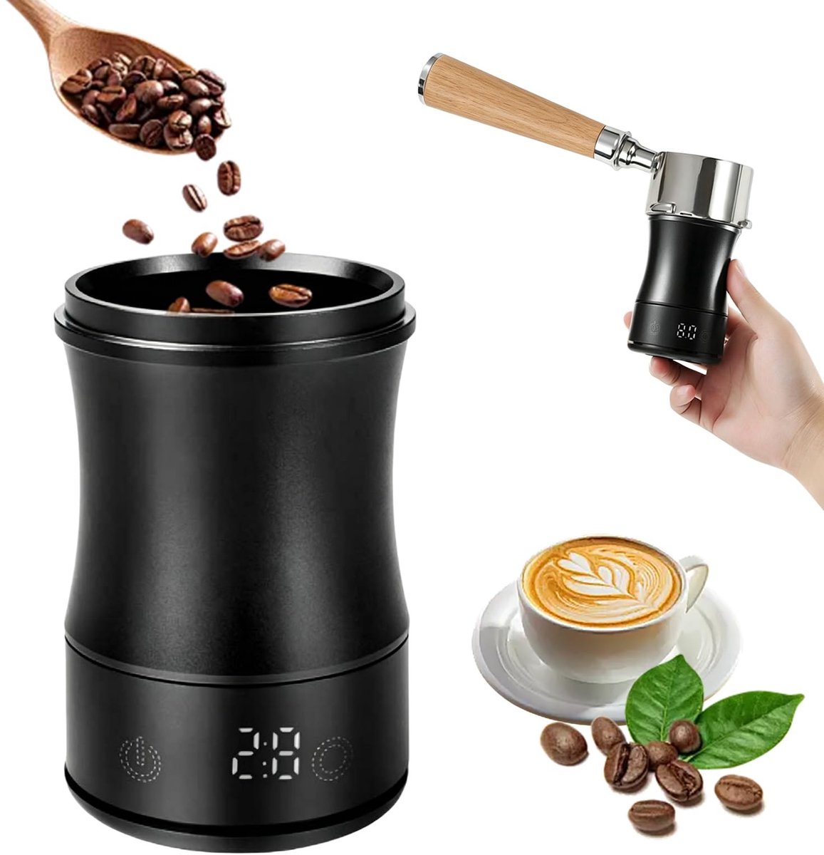 SolidKeus - Digitale Koffieschaal met Timer en Magnetische Functie