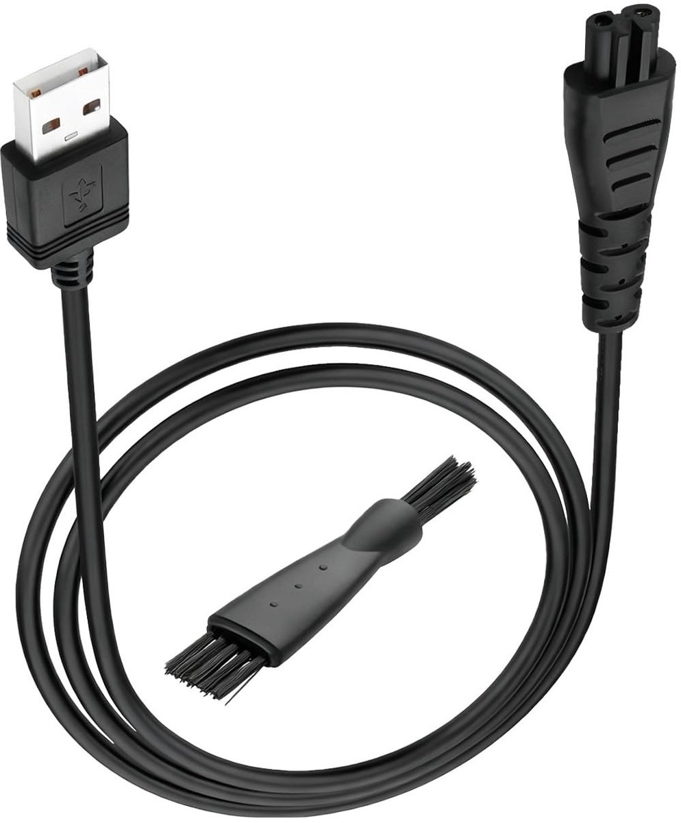 SolidKeus - 1.2m Oplaadkabel voor Scheerapparaat 5V USB