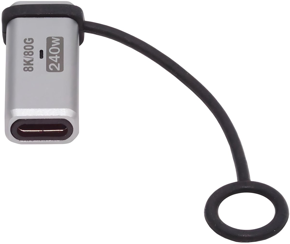SolidKeus - USB 5.0 naar USB-C Adapter met Lanyard