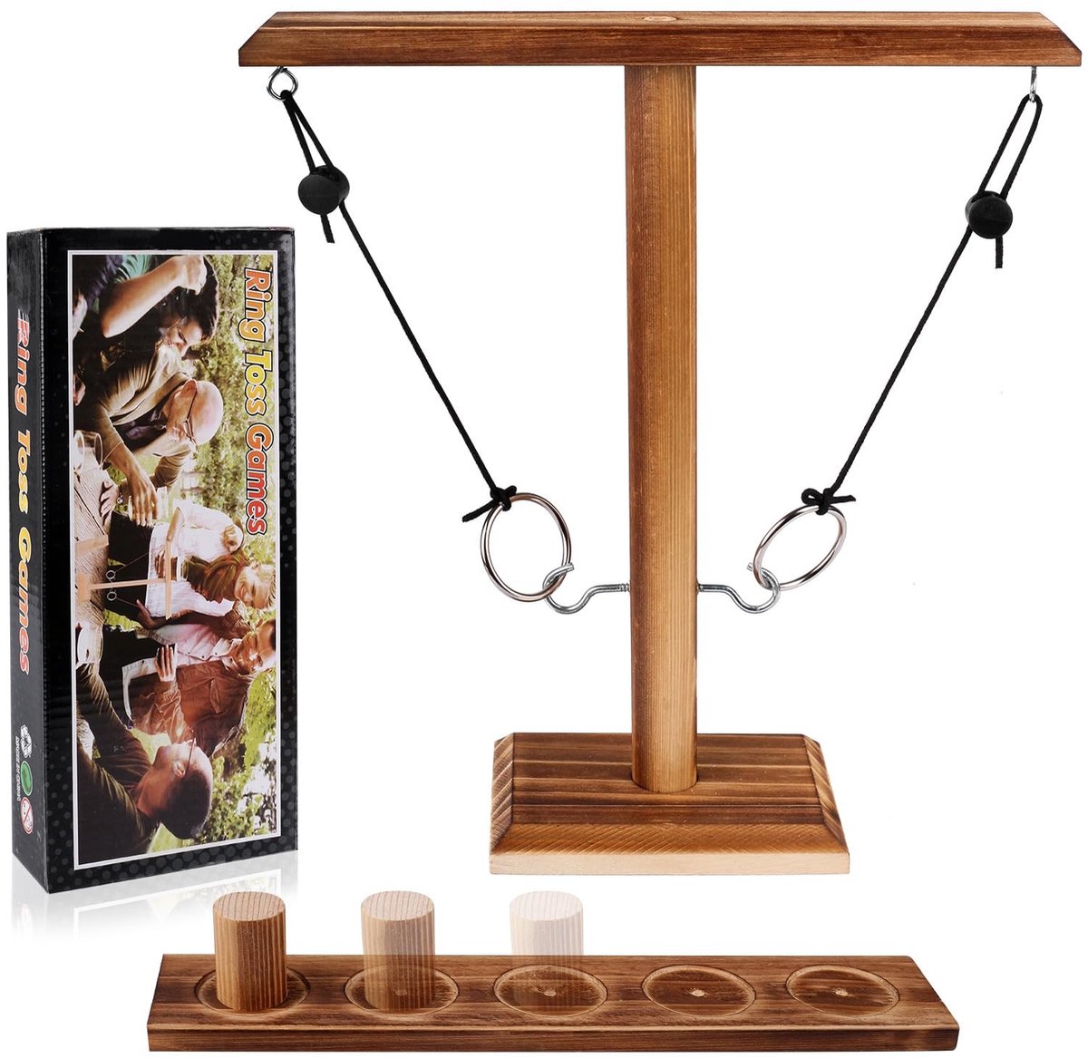 SolidKeus - Ring Toss Spel voor Binnen en Buiten met Haken