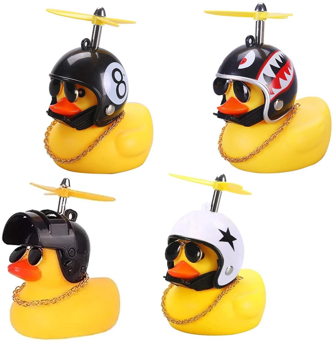 SolidKeus - Set van 4 Mini Squeaky Eenden voor Kinderen