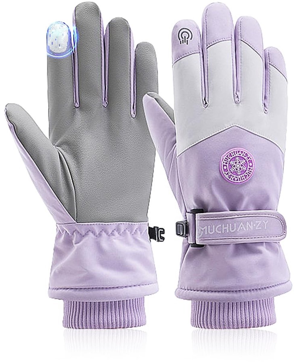 SolidKeus - Waterdichte Ski Handschoenen voor Vrouwen met Touchscreen