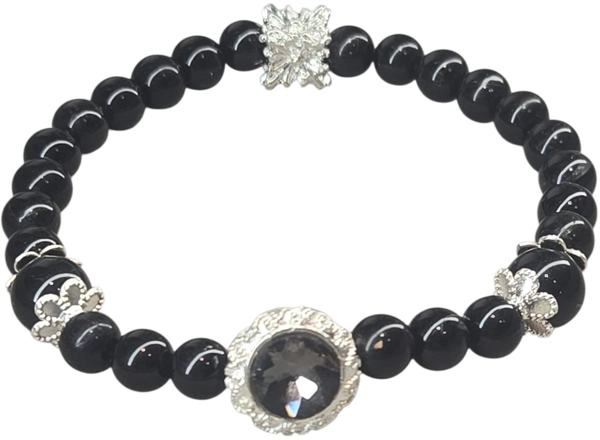 zwarte toermalijn armband