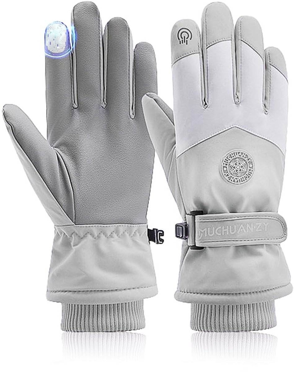 SolidKeus - Waterdichte Vrouwen Ski Handschoenen met Warmte en Touchscreen