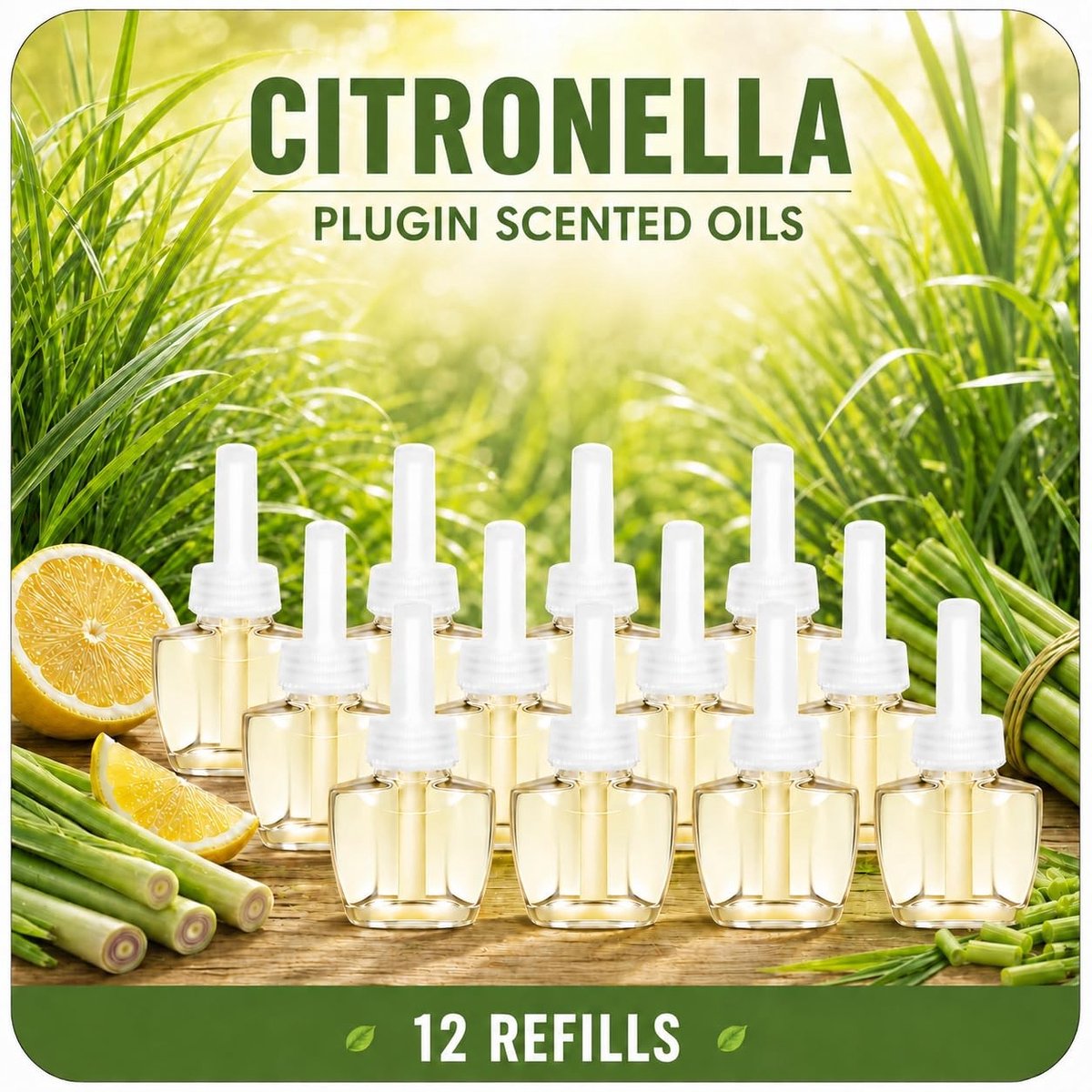 SolidKeus - Geurolief Navulling Citronella 12 x 19 ml voor Kamergeur