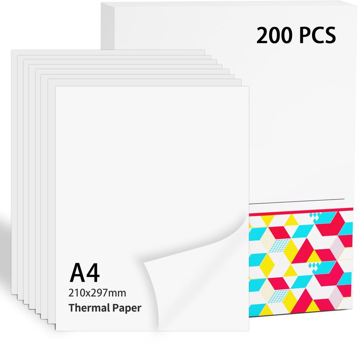 SolidKeus - A4 Thermisch Papier 200 Vellen voor Mobiele Printer