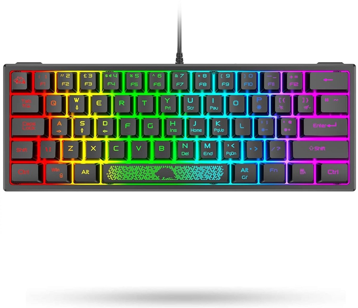 SolidKeus - Draadloos Gaming Toetsenbord met RGB Verlichting en Ergonomisch Ontwerp